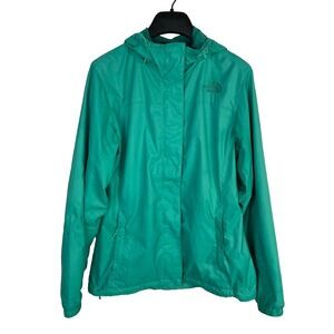 North Face Resolve 2 Waterproof Rain Jacket S18 Porcelain Green Women's Small
